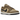 Nike Dunk Low Dark Driftwood sneakers i sidoprofil med ovandel i mörkbrunt mocka, klassisk swoosh-detalj och vit mellansula i gummi.