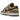 Nike Dunk Low Dark Driftwood sneakers i en klassisk vinklad profil med brun läderöverdel, matchande skosnören och en slitstark vit gummisula.