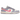 Nike Dunk Low Indigo Haze sneakers sidoprofil med vit mellansula och ljuslila läderöverlägg på en ljus beige bas.
