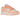 Nike Dunk Low Peach Cream sneakers i sidoprofil med orangea läderdetaljer, gräddvit bas och en klassisk vit mellansula