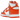Nike Dunk High Syracuse (2021) sneakers i vinklad profil med orange och vit läderdesign, klassisk snörning och vit gummisula
