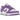 Nike Dunk Low Next Nature Black Raspberry sneakers i sidoprofil med lila läderpaneler, vit bas, svart swoosh och vit mellansula