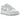 Nike Dunk Low Next Nature Blue Tint sneakers i en vinklad profil som visar den ljusblå och vita läderdesignen med matchande skosnören och sula