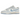 Nike Dunk Low Next Nature Blue Tint sneakers i en vinklad profilvy med ljusblå ovandel, vit sula och klassiska vita skosnören.