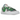 Nike Blazer Low sacai Medium Grey Classic Green sneakers sedda från sidan med grå läderovandel, gröna detaljer och dubbel swoosh-logotyp