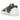 Nike Blazer Low sacai Iron Grey sneakers i sidoprofil med en lagdelad grå design, dubbla snörningssystem och synliga skumdetaljer vid hälkappan.
