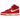 Nike Dunk High First Use Red sneakers i en stilren profilvy med ovandel i röd mocka, vitt Swoosh och klassisk gummisula med fina detaljer.
