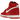 Nike Dunk High First Use Red sneakers i snygg sidoprofil med röd läderovandel, dubbla snören och en vit mellansula i klassisk stil.