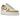 Nike Air Force 1 Low Pixel Sail Coconut Milk sneakers i sidoprofil med cremefärgad läderovandel, utskuren Swoosh och pixlad, chunky yttersula