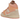 Air Jordan 1 Mid Apricot Orange sneakers i klassisk vinklad profil med en kombination av aprikosfärgat och vitt läder samt vita skosnören