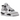 Air Jordan 4 Retro Military Black sneakers i sidoprofil med vit ovandel, svarta detaljer och synlig Air-enhet i vit mellansula