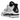 Air Jordan 4 Retro Military Black sneakers i sidoprofil med vit överdel i läder, svarta detaljer, grå tåbox och vit mellansula