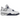 Air Jordan 4 Midnight Navy sneakers i sidoprofil med vit läderovandel, marinblå detaljer, grå mellansula och synlig Air-enhet i hälen