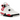 Air Jordan 4 Retro Red Cement sneakers i vinklad vy med vitt läder, röda och svarta detaljer samt den ikoniska Jumpman-logotypen på plösen