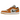 Air Jordan 1 Low Light Curry sneakers i sidoprofil med vitt läder, varma currybruna överdrag och en svart swoosh-logotyp på sidan