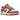 Nike Dunk Low Hot Curry Game Royal sneakers i sidoprofil med orangea överlägg, blå swoosh och vit sula i en klassisk läderkonstruktion