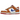 Nike Dunk Low Hot Curry Game Royal sneakers i sidoprofil som visar ovandel i orange och vitt läder med en blå swoosh och vit mellansula.