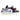 Air Jordan 1 Low Purple Magenta sneakers från sidan med lila läderdetaljer, magenta swoosh och en vit sula