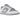 Nike Dunk Low Retro White Grey sneakers i sidoprofil med klassisk grå och vit läderkonstruktion, perforerad tåbox och vita skosnören