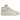 Nike Air Force 1 Mid Stussy Fossil sneakers i sidoprofil, tillverkade i beige hampa-liknande material med broderad Stüssy-logotyp vid hälen.