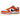 Nike Dunk Low Patent Halloween sneakers sedda från sidan med glansigt svart och orange lackläder, orange swoosh och en matchande orange gummisula