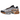 Nike Air Max Plus Grey Orange sneakers i vinklad vy med grå ovandel i mesh, orange detaljer och synliga Air-enheter i sulan