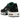 Nike Air Max Plus Black Malachite sneakers i sidoprofil med svart vågig ovandel, gröna detaljer och synlig gummisula med dämpande Air-enheter.
