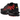 Nike Air Max Plus Black Noble Red sneakers i sidoprofil, med den ikoniska svarta mesh-ovandelen, röda detaljer och en tydlig Air-enhet i sulan.