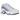 Nike Air Max Plus White Wild Grape sneakers sedd från sidan med vit ovandel, vågiga lila detaljer och synlig Air-dämpning i sulan.