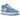 Nike Air Force 1 Low Color of the Month University Blue sneakers i klassisk sidoprofil med klarblå läderovandel och vit sula
