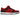 Nike SB Dunk Low Cherry sneakers i profil med mörkröd läderovandel, vit mellansula och ljusröd swoosh med körsbärsgrafik vid hälen.