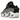 Nike NOCTA Glide Drake Black sneakers i sidoprofil med svart mesh-ovandel, distinkt sulkonstruktion och reflekterande detaljer på sidan.