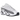 Nike NOCTA Glide Drake White Black sneakers i en vinklad profilvy med vit mesh-ovandel, svart lackläder och en robust yttersula med tydliga detaljer.