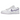 Nike Dunk Low Purple Pulse sneakers i vinklad vy med ljuslila mockadetaljer, vit läderovandel och vit sula