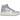 Air Jordan 1 Elevate High Titanium sneakers i sidoprofil med vita läderpaneler, blå detaljer och hög platåsula med präglad logotyp