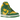 Nike SB Dunk High Supreme By Any Means Brazil sneakers i sidovy med gult och grönt läder, vit mellansula och broderade 'By Any Means' detaljer