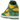 Nike SB Dunk High Supreme By Any Means Brazil sneakers från sidan med gul och grön läderöverdel, vita detaljer och ett ikoniskt Swoosh-logo.