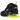 Nike Air Max 270 Black Neon sneakers i sidoprofil med svart ovandel, neongröna detaljer och synlig Air-häl
