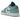 Air Jordan 1 Low New Emerald sneakers i profil med gröna mockaöverlägg, vit bas, grå swoosh och broderad hällogotyp