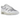 Nike Air Max 1 Patta Waves White sneakers i sidoprofil, med vågformad grå mudguard, vit mesh-ovandel och synlig Air-enhet i sulan.