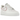 Nike Air Force 1 Low Just Do It White Noble Green sneakers i sidovy med vit läderovandel, grön swoosh och detaljer i metallic silver.