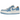 Air Jordan 1 Elevate Low SE University Blue sneakers i sidoprofil med ljusblå läderdetaljer, vit bas och tjock platåmellansula