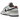 Nike Dunk Low Light Iron Ore sneakers i sidoprofil med grå och off-white läderpaneler, klassisk snörning och vit mellansula