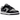 Nike Dunk Low Chenille Swoosh Black Grey sneakers i sidoprofil, med svart och grå läderkonstruktion, chenille swoosh och klassisk vit mellansula