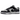 Nike Dunk Low Chenille Swoosh Black Grey sneakers sidoprofil i grått läder med svart chenille-swoosh och vit mellansula