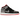 Air Jordan 1 Mid Bred Shadow sneakers sidoprofil i svart och grått läder med perforerad tåbox och röda detaljer vid snörningen