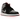 Air Jordan 1 Mid Bred Shadow sneakers i en klassisk vinklad profil med svart läderovandel, grå detaljer och den ikoniska vita mellansulan.