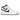 Air Jordan 1 Mid Reverse Panda GS sneakers sidoprofil i svart och vitt läder med svart Swoosh, vita skosnören och en gummisula