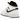 Air Jordan 1 Mid Reverse Panda GS sneakers sedda från sidan med vit läderöverdel, svarta detaljer, svart swoosh och vit sula