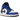 Air Jordan 1 Mid Game Royal White Black sneakers i snygg sidoprofil med blå och vit läderdesign, svart Swoosh och vit mellansula